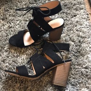 Black Suede Sandals